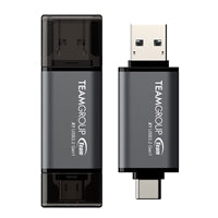 Team TX1364GC01 2 in 1 Dual OTG 64GB Flash Drive, X1 USB 3.2 Gen1, Type C & A, Plug and Play Team TX1364GC01 2 in 1 Dual OTG 64GB Flash Drive, X1 USB 3.2 Gen1, Type C & A, Plug and Play
